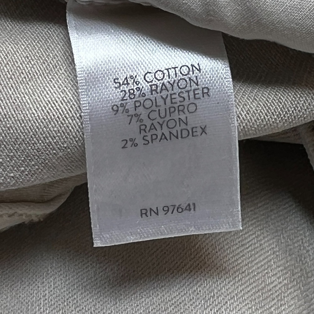 J. Jill Denim Authentic Fit Slim Ankle Jeans Womens Size 10 Beige Khaki Mid Rise - Picture 7 of 11